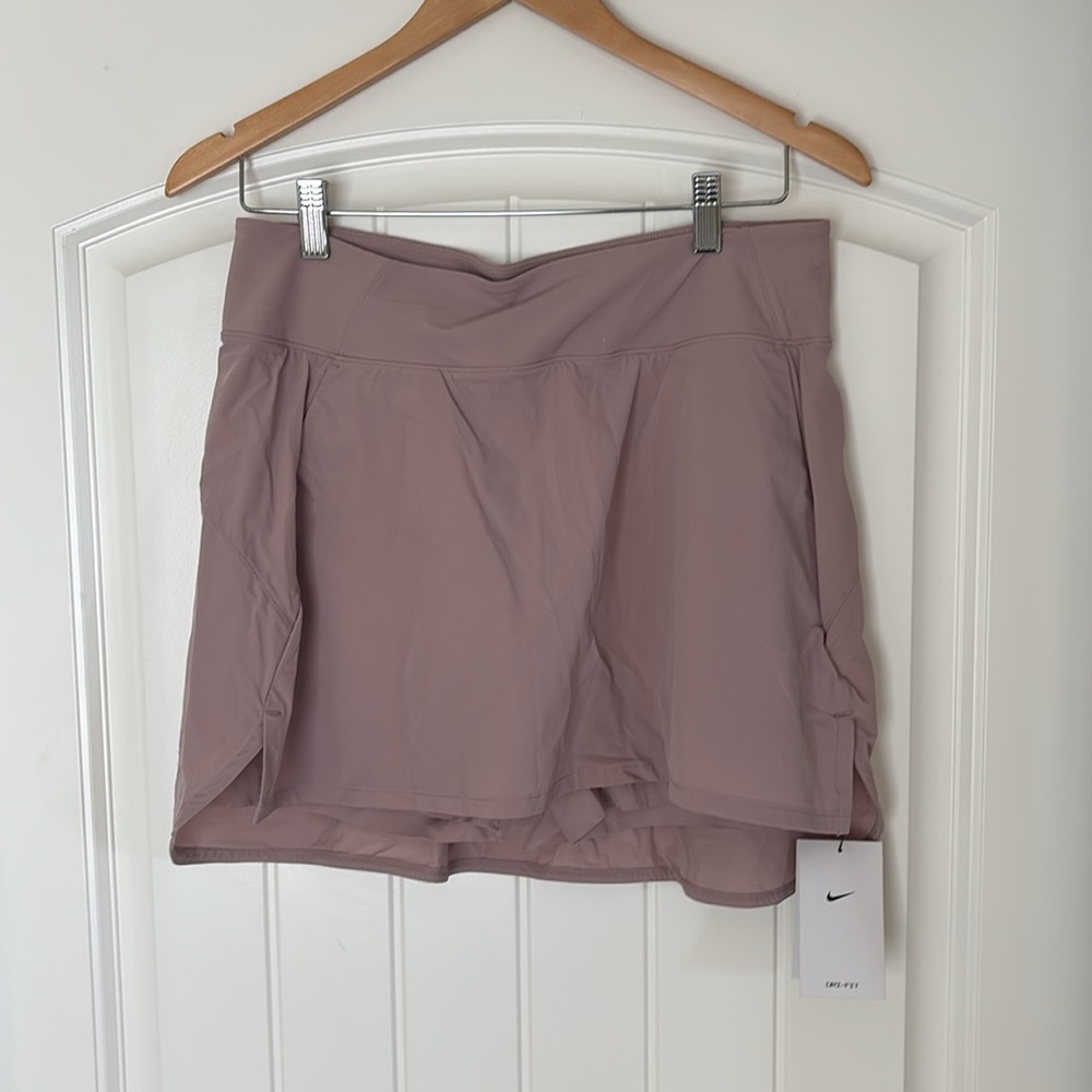 Nike Pink Mauve Lightweight Tennis Golf Running Skirt Skort Pockets Womens Large